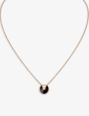 cartier amulette necklace black