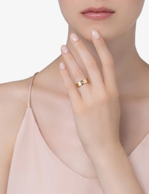 CARTIER: LOVE 18ct yellow-gold and 3 diamonds ring
