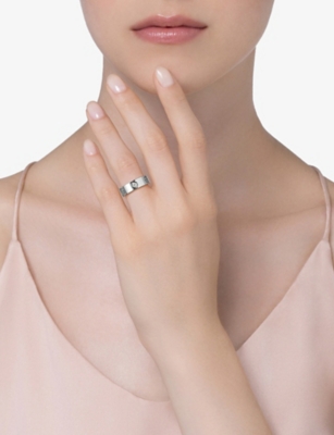 CARTIER: LOVE 18ct white-gold and 3 diamonds ring