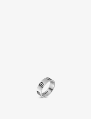 CARTIER - LOVE 18ct white-gold ring | Selfridges.com