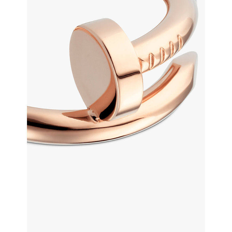Shop Cartier Women's Juste Un Clou 18ct Rose-gold Ring