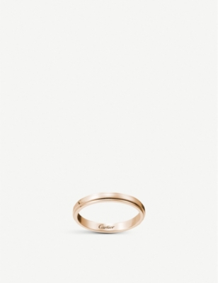 cartier rose gold wedding ring