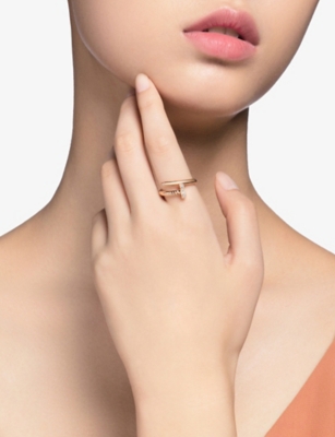 CARTIER: Juste un Clou 18ct rose-gold and diamond ring