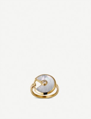 cartier mother of pearl ring
