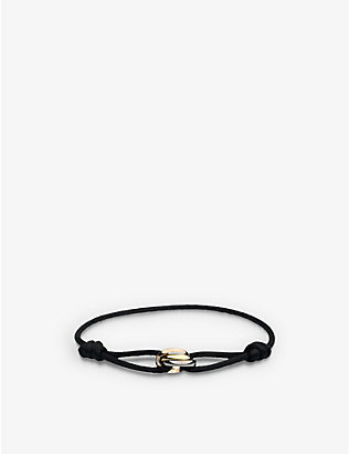 CARTIER: Trinity 18ct rose, yellow and white-gold bracelet