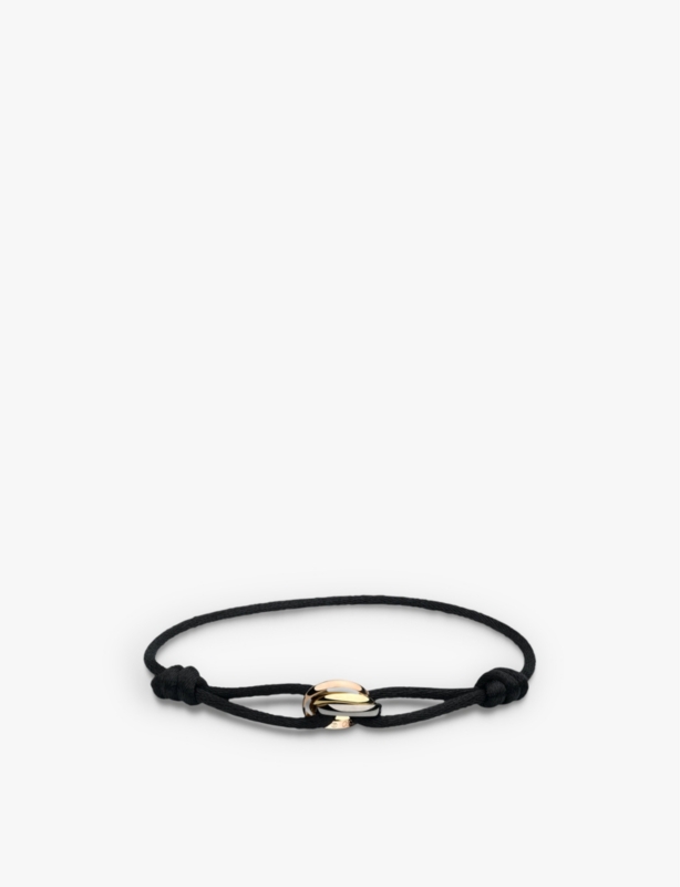 Trinity 18ct rose, yellow and white-gold bracelet