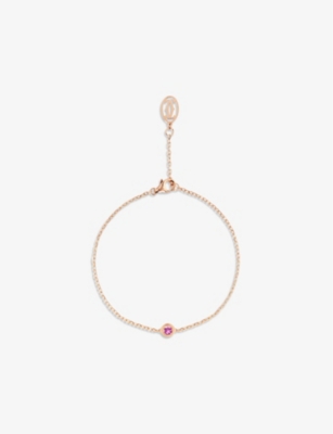 CARTIER: Cartier d’Amour small model 18ct rose-gold and 0.17ct sapphire bracelet
