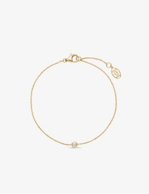 CARTIER: Cartier d’Amour small 18ct yellow-gold and 0.09ct diamond bracelet