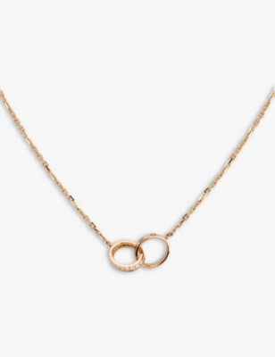 cartier double circle necklace