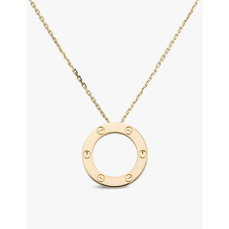 Shop Cartier Womens Gold Love 18ct Yellow-gold Necklace