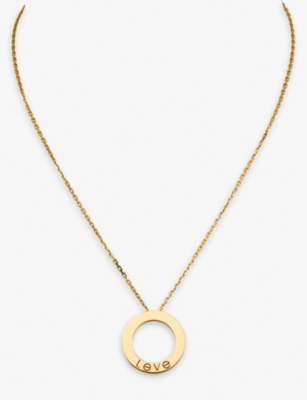 Cartier Womens Gold Love 18ct Yellow-gold Necklace