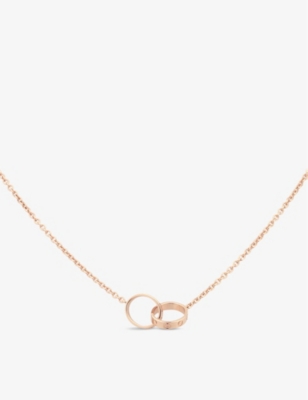 cartier rose gold pendant