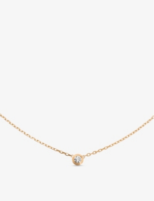 CARTIER: Cartier d’Amour small 18ct yellow-gold and  0.09ct diamond necklace