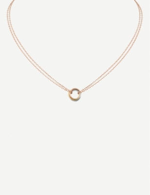 Sweet Trinity 18ct gold necklace 