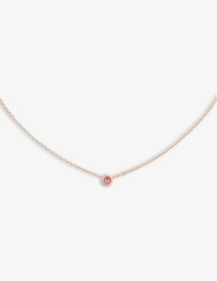 diamants légers de cartier 18ct pink gold and diamond necklace