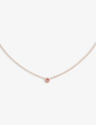 Cartier Women's D'amour 18ct Rose-gold And Pink Sapphire Necklace