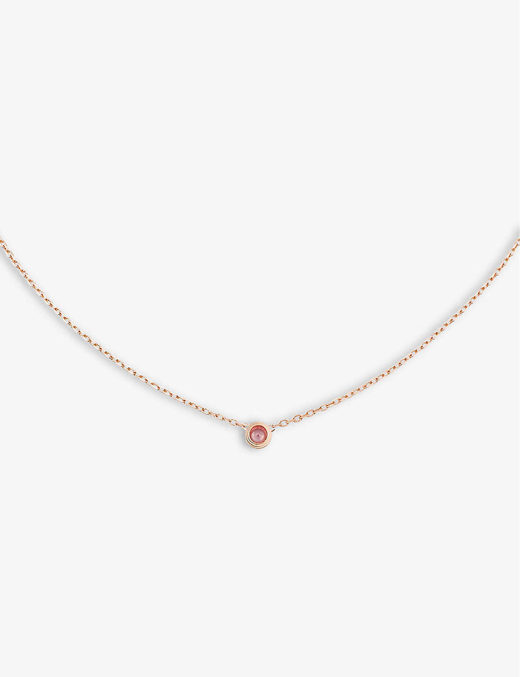 Cartier Womens D'amour 18ct Rose-gold And Pink Sapphire Necklace