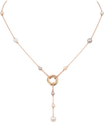 cartier trinity pearl necklace