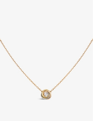 Trinity 18ct gold and diamond necklace 