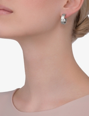CARTIER: LOVE 18ct white-gold earrings
