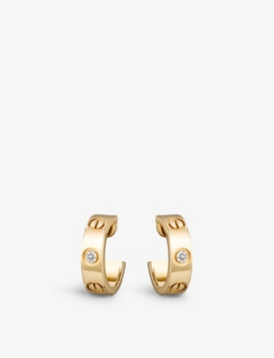 Cartier Love 18ct Yellow-gold And Diamond Earrings