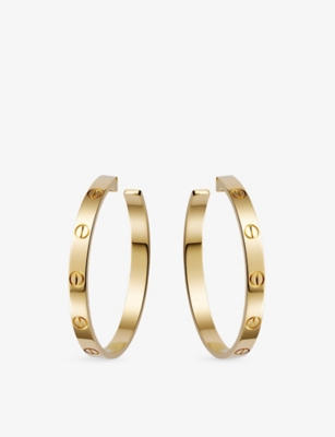 CARTIER: Love 18ct yellow-gold earrings