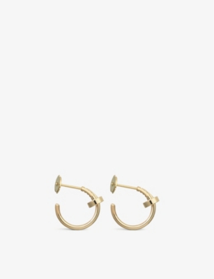 Shop Cartier Womens Juste Un Clou 18ct Yellow-gold Earrings