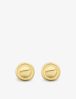 yellow gold earrings