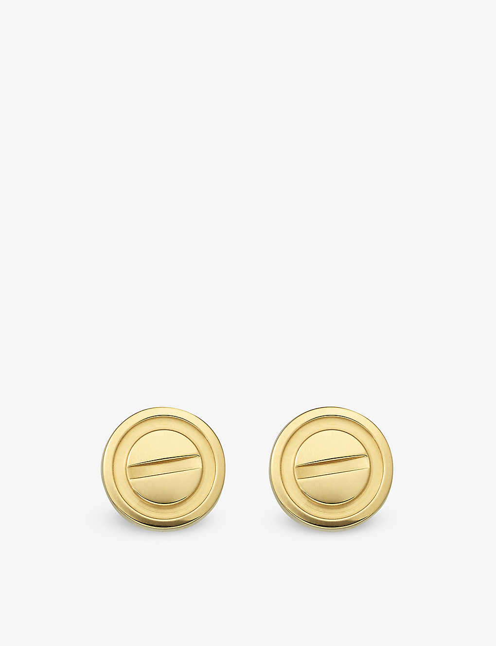 Shop Cartier Women's Love 18ct Yellow-gold Stud Earrings