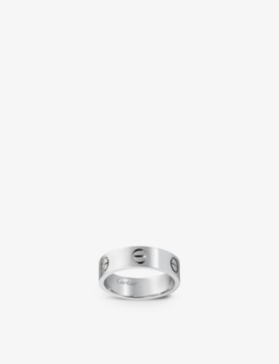 CARTIER LOVE 18ct white gold ring Selfridges