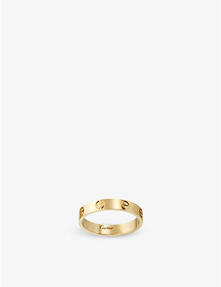 CARTIER: LOVE small 18ct yellow-gold wedding band