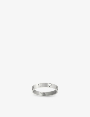 CARTIER LOVE small 18ct white-gold wedding band
