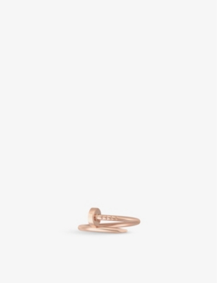 Shop Cartier Womens Pink Gold Juste Un Clou Small 18ct Rose-gold Ring