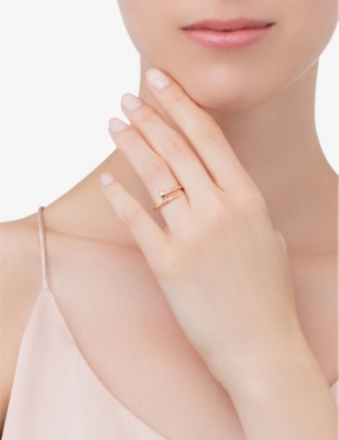 Juste un Clou small 18ct rose-gold ring 
