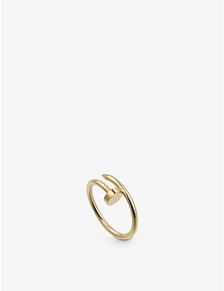 CARTIER: Juste un Clou small 18ct yellow-gold ring