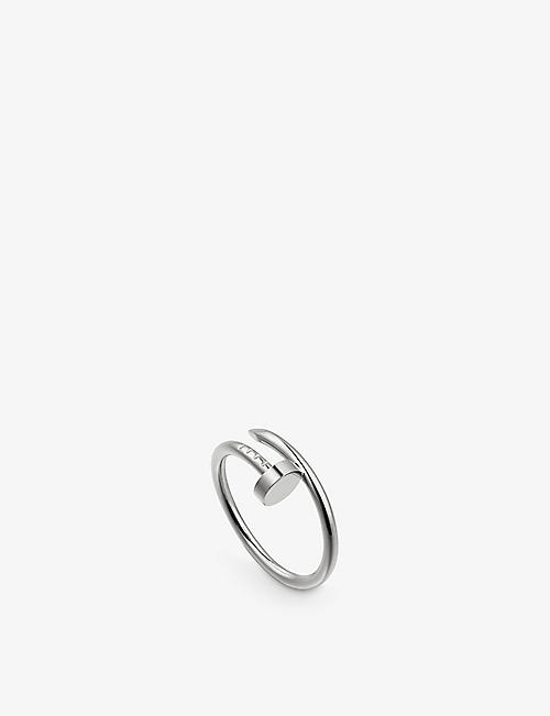 CARTIER: Juste un Clou small 18ct white-gold ring
