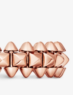 Shop Cartier Women's 18k Pink Gold Clash De Small 18ct Rose-gold Ring