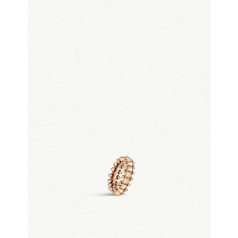 Cartier Womens Pink Gold Clash De Small 18ct Rose-gold Ring
