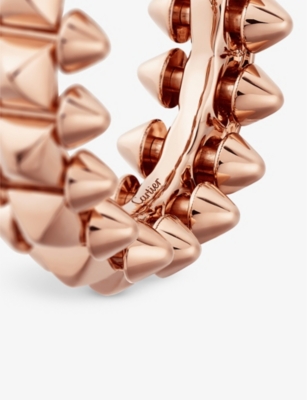 Shop Cartier Women's 18k Pink Gold Clash De Medium 18ct Rose-gold Ring