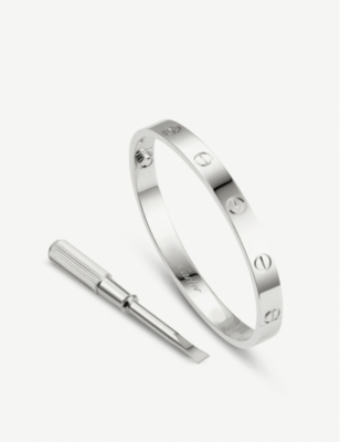 sterling silver cartier style bangle