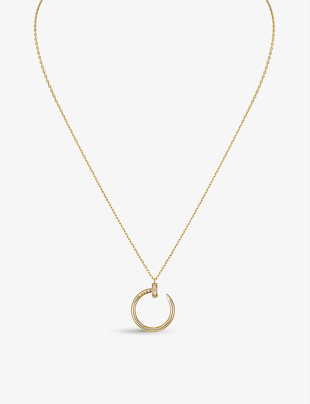 CARTIER Juste un Clou 18ct yellow-gold and diamond necklace