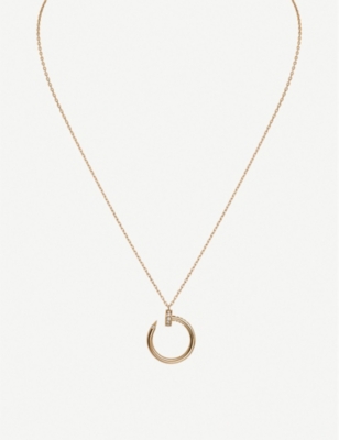 CARTIER - Juste un Clou 18ct yellow-gold and diamond necklace ...