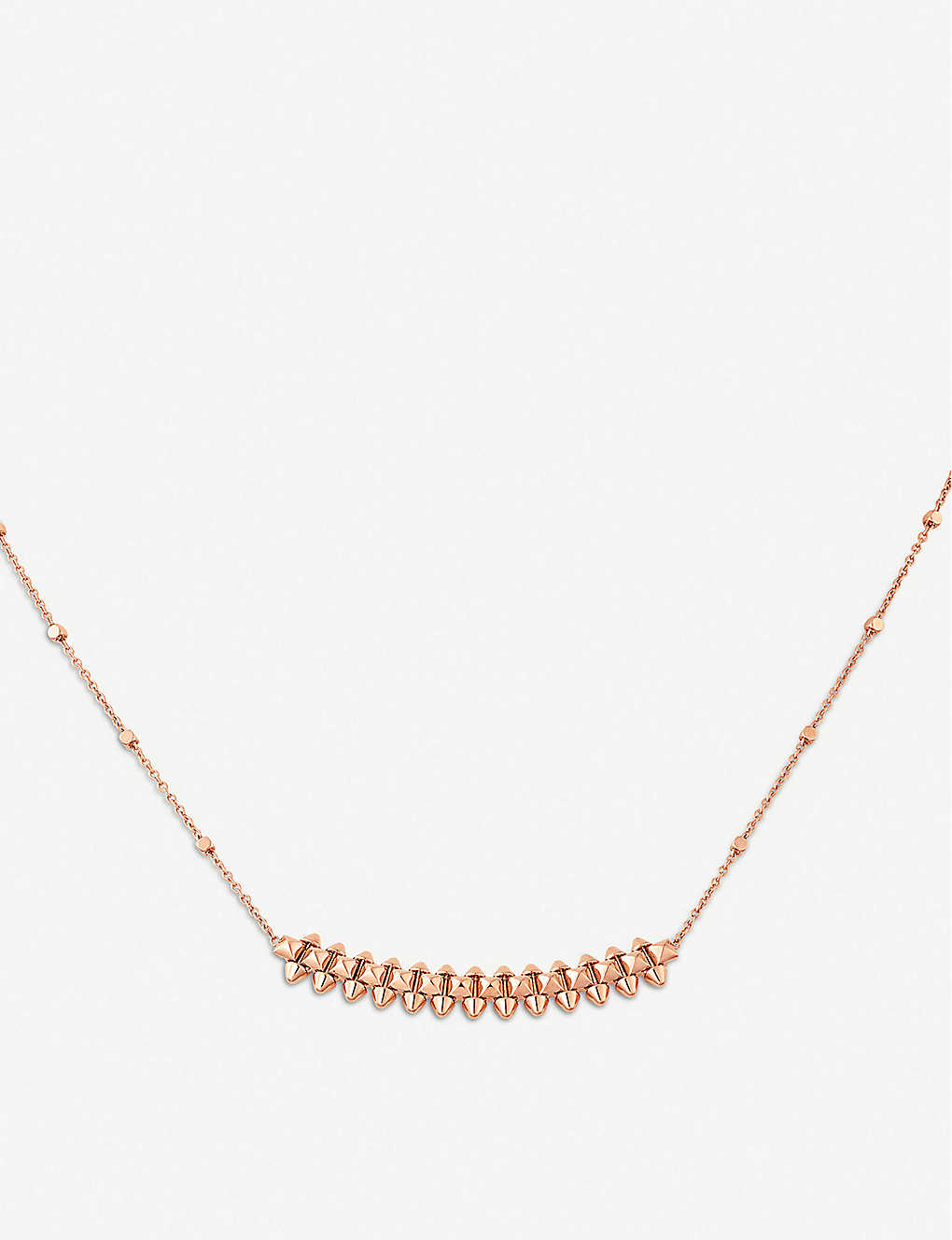 Cartier Womens Pink Gold Clash De 18ct Pink-gold Necklace