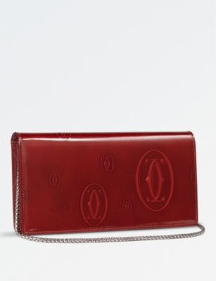chain leather wallet 