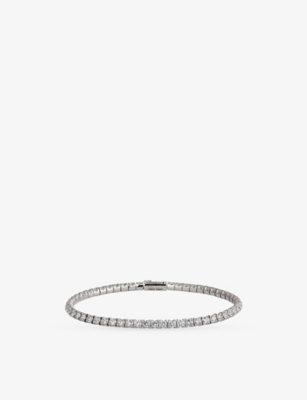 CARTIER: Lignes 18ct white-gold and diamond bracelet