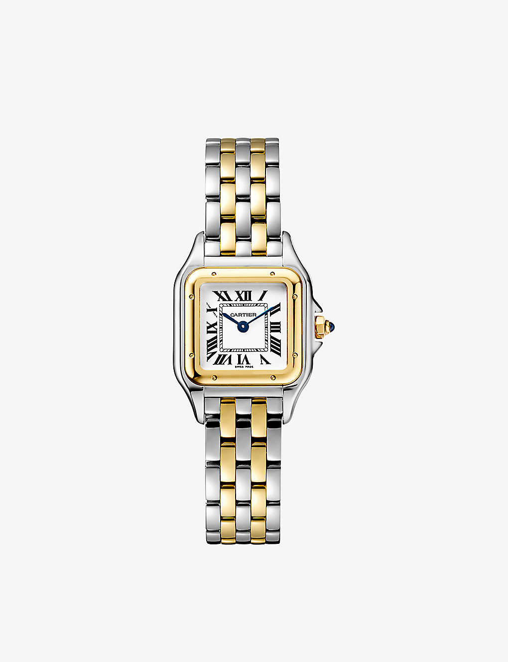 Cartier Women's Crw2pn0006 Panthère De Small Model 18ct Yellow-gold And Stainless Steel Watch In Silver/gold