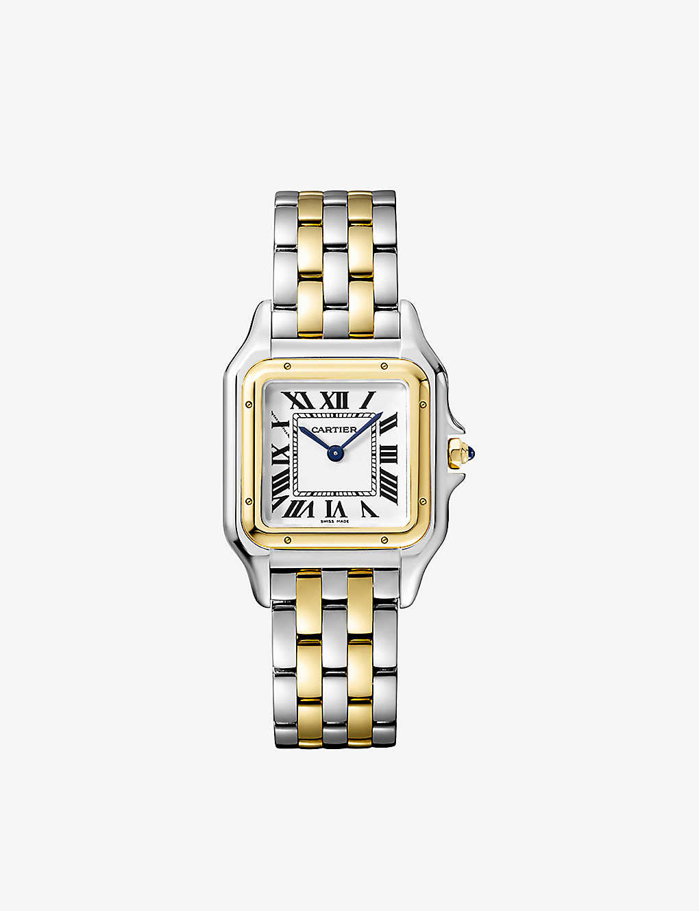 Cartier Womens Yellow Gold Panthère De Medium 18ct Yellow-gold And Stainless Steel Watch