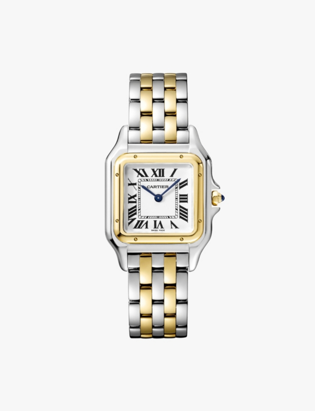 Panthère de Cartier medium 18ct yellow-gold and stainless-steel quartz watch