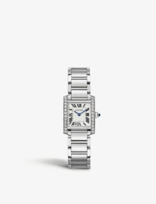 cartier tank watch diamonds