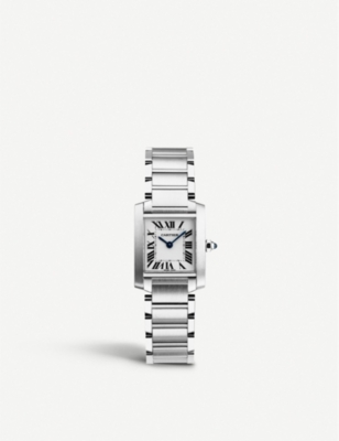 cartier stainless steel watch